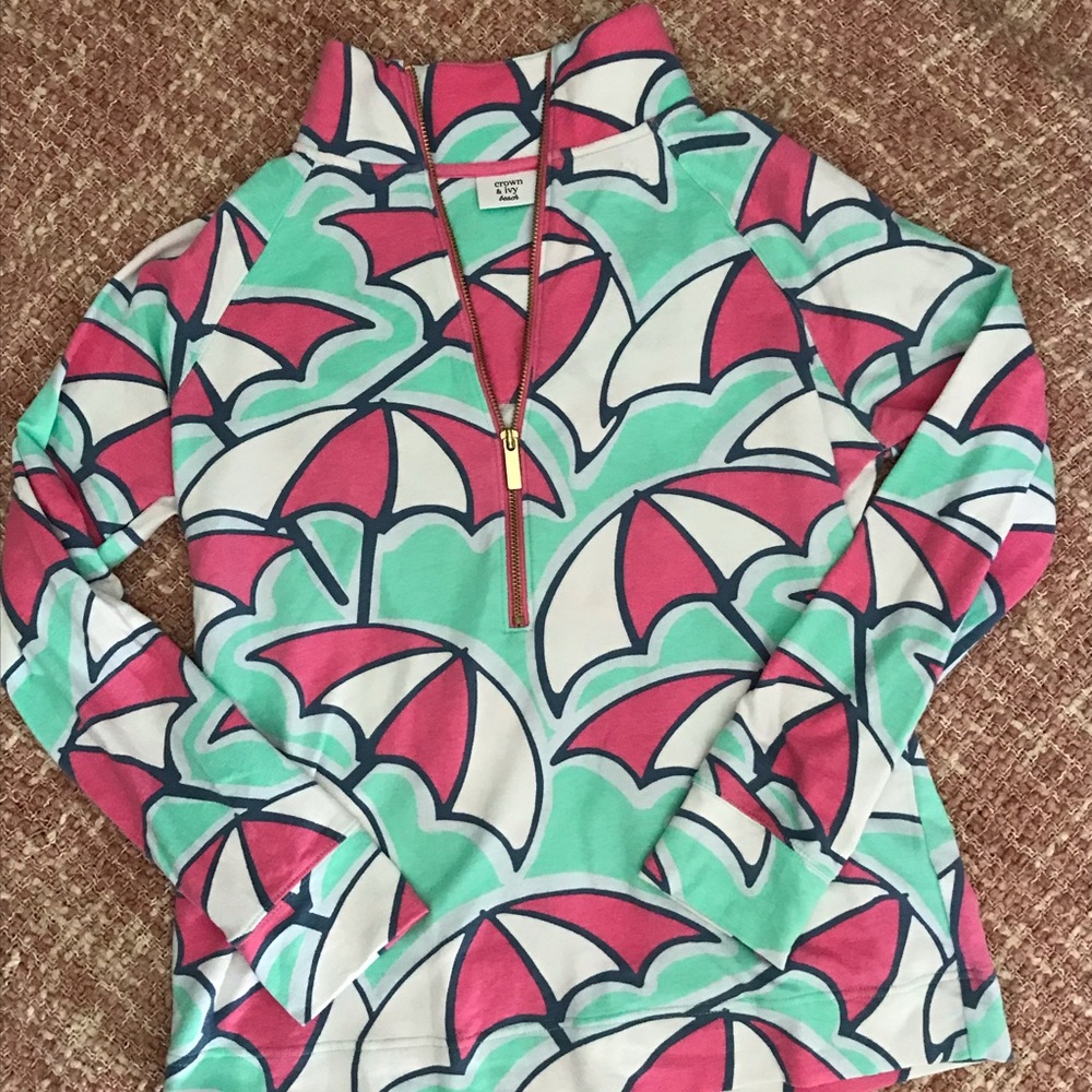 Crown & ivy half zip pull over